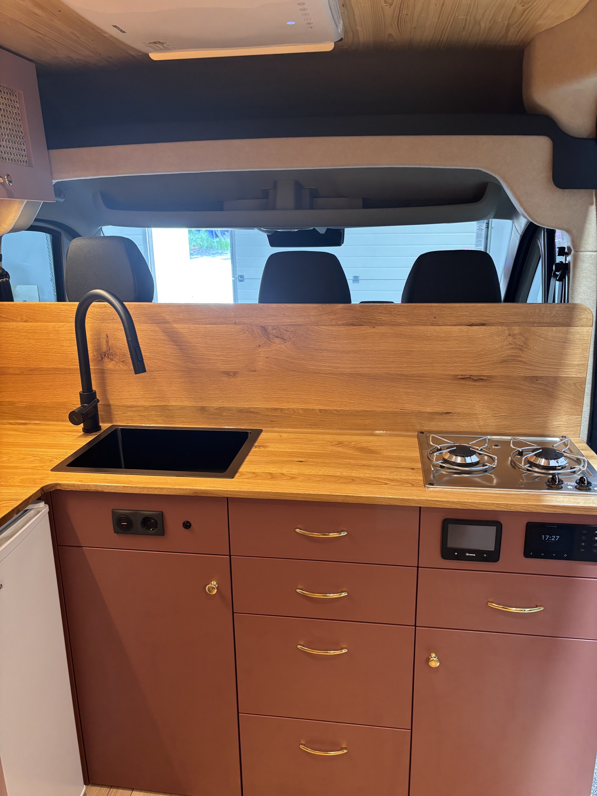 Pink Camper Conversion detail 1