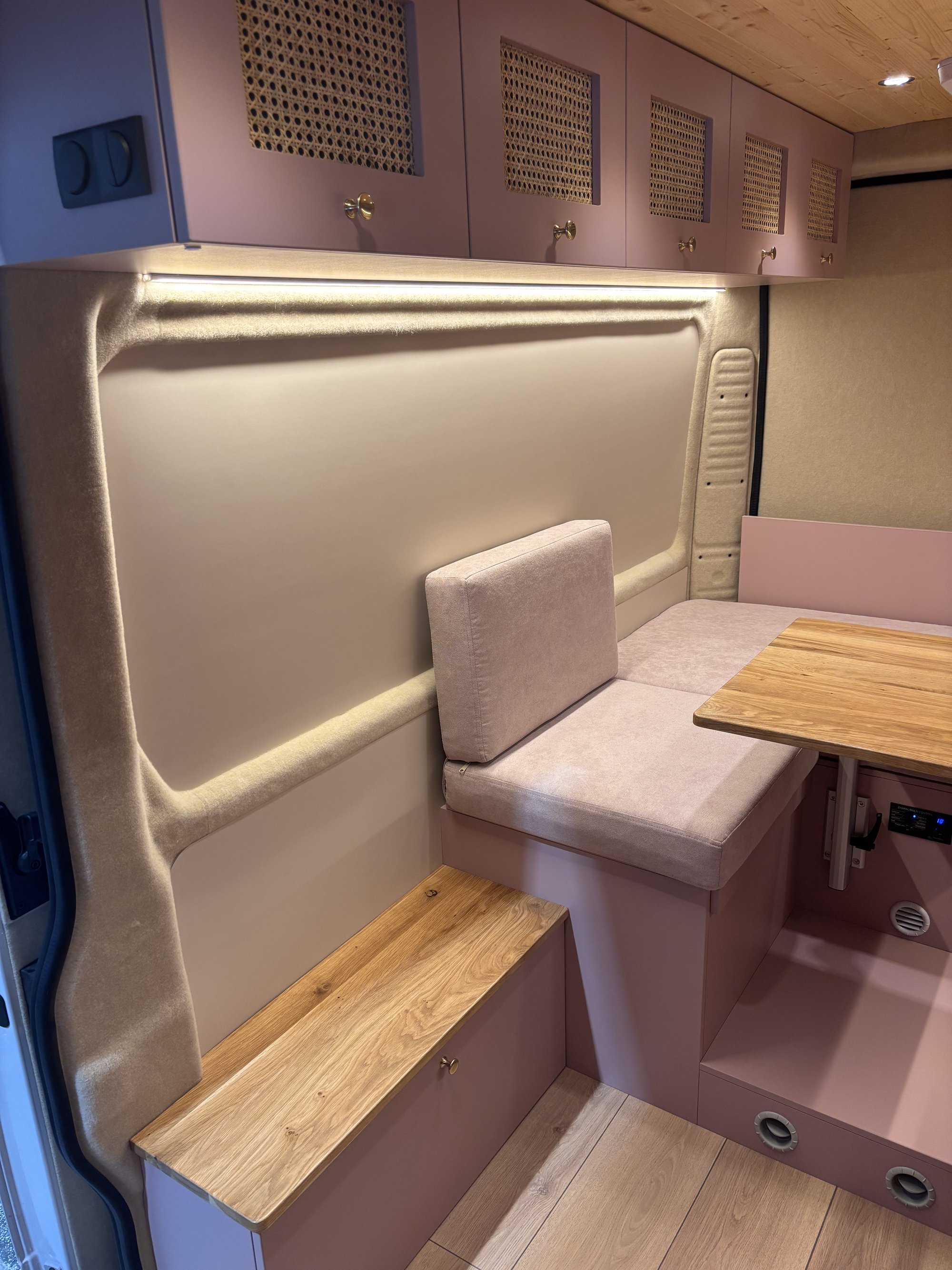 Pink Camper Conversion detail 6