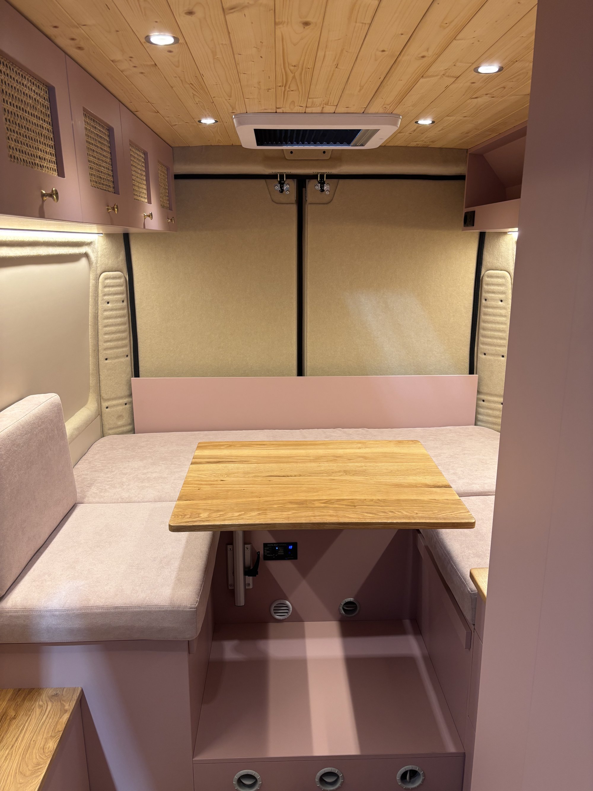 Pink Camper Conversion detail 7